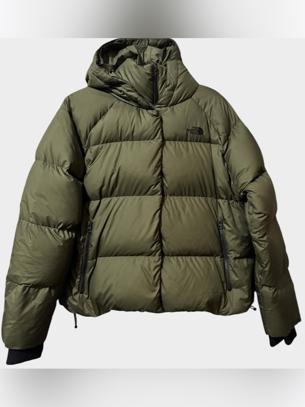 The North Face Dealio Women’s XL Crop Down Puffer Jacket Green